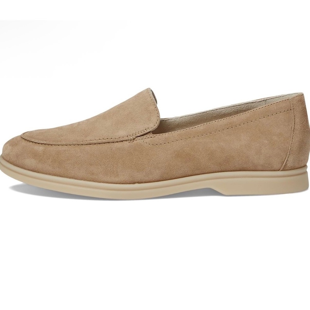 Paul Green Selby Loafers Womens 7.5 Tan Suede Leather Slip On Made In Austria - Picture 4 of 9
